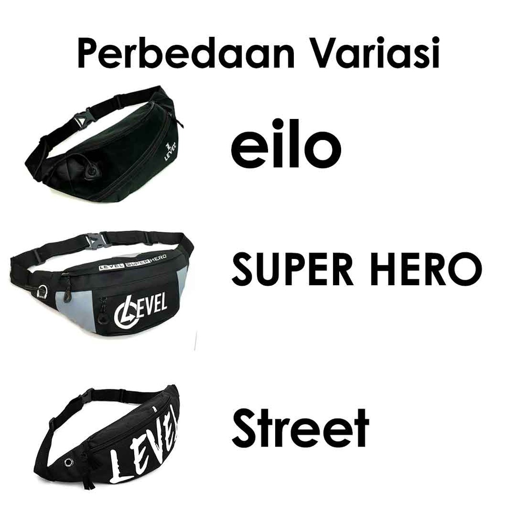 TAS LEVEL WAISTBAG EILO  WANITA / PRIA FASHION KOREA