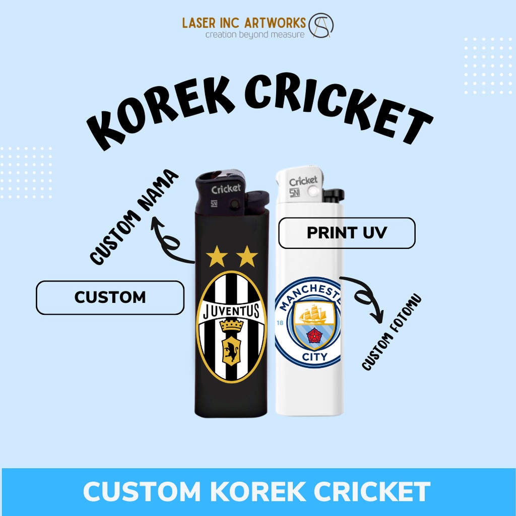 CRICKET ORIGINAL / KOREK CUSTOM / KOREK API UNIK / KOREK API CUSTOM / KOREK GAS / STIKER - FACE PATT