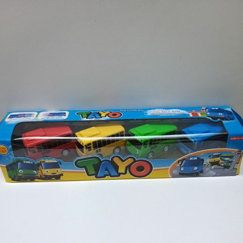 Mainan Bus Tayo 4pcs Box