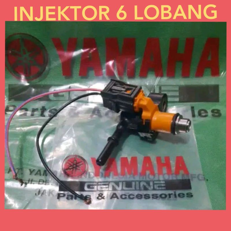 Injektor VIXION NEW MIO J X RIDE SOUL GT XEON 6 Lobang Hole + Soket  original