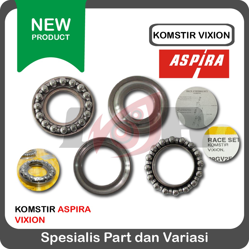 Aspira Komstir Vixion R15 Motor Sport Yamaha Bearing Laher Stang Stir Motor