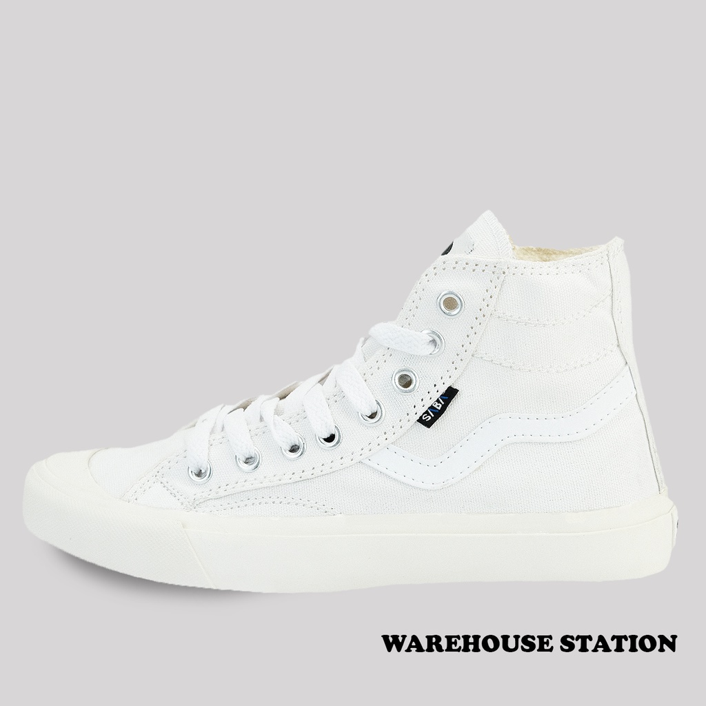 SABA Veloz High All White - Sepatu Sneakers Casual Pria Wanita