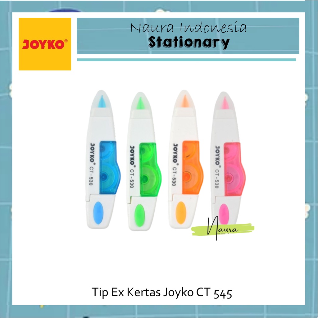 

Tip Ex Kertas Joyko CT-530 | Correction Tape Pita Koreksi Joyko CT-530 | Tip Ex Pita Murah