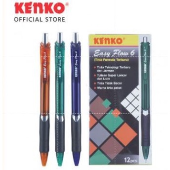 

Sale!!! Pen Kenko Easy Flow 6 (Per Lusin) Gilaa!!!