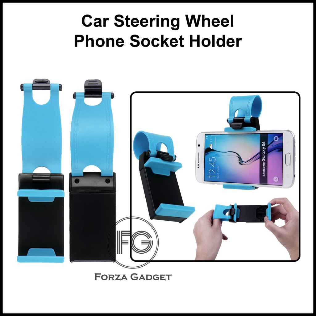 Car Steering Wheel Phone Socket Holder