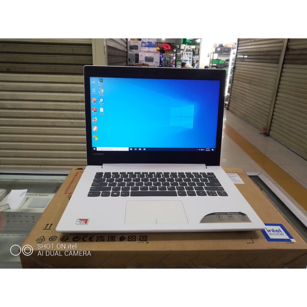 Laptop Second LE Idepad AMD A4 Ram 8gb Ssd 256 gb 14inc Windows10 Zoom Desaign gaming Siap pakai