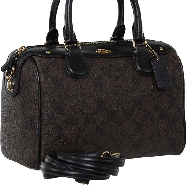 Preloved tas coach mini bennett signature brown