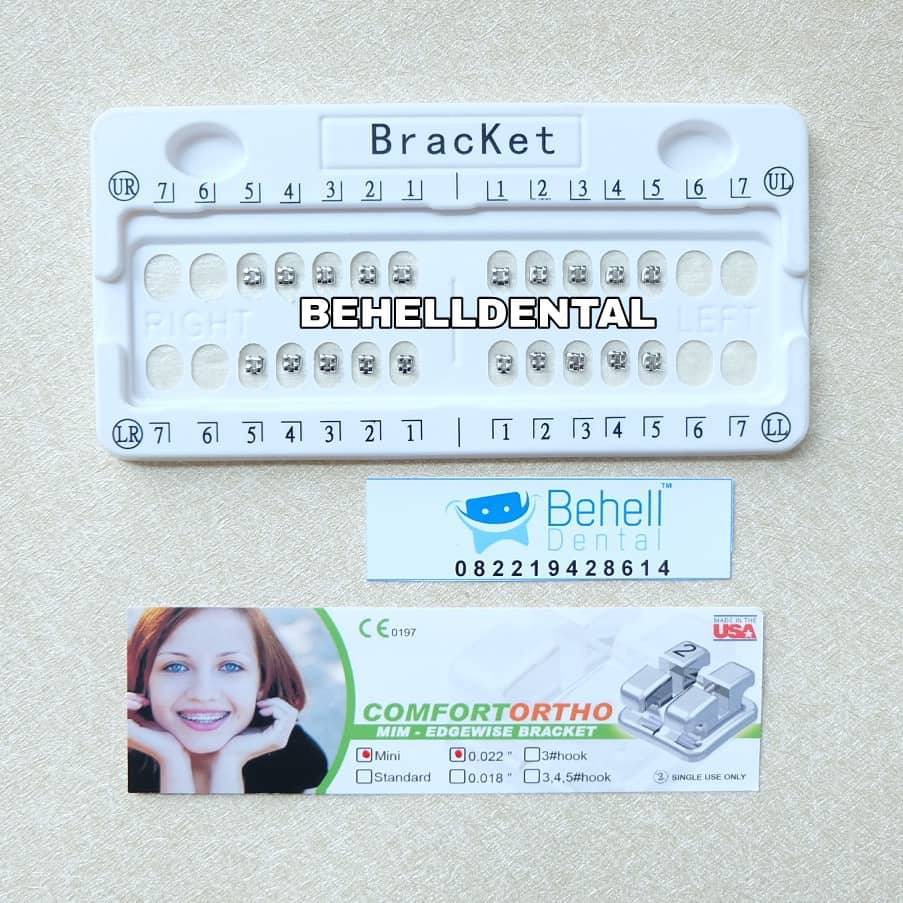 BEHELLDENTAL - BRACKET BEHEL ORTHO COMFORT MINI ROTH MIM METAL - Kawat Gigi Dental Untuk Perbaikan Perawatan Anti Karat - Orthodontic Braces Original