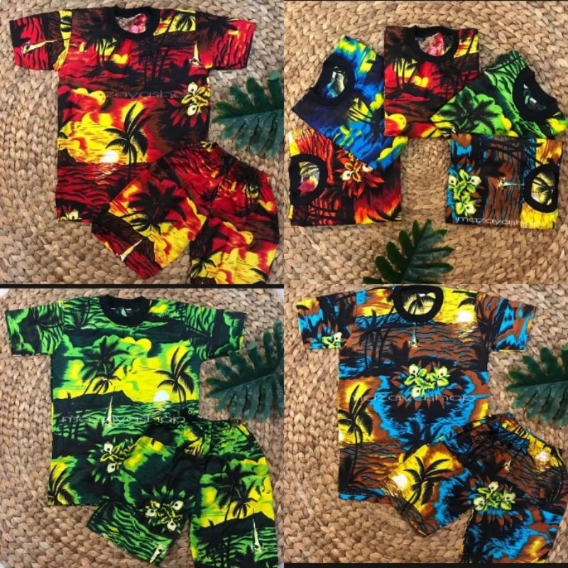 SETELAN HAWAI ANAK BEST SELLER BAJU PANTAI BALI