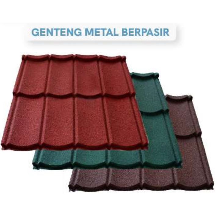 PESANAN GENTENG METAL PASIR PRIMA HITAM 200Pcs