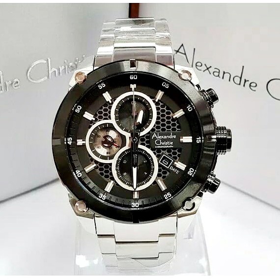 JAM TANGAN ALEXANDRE CHRISTIE AC6490 SILVER ORIGINAL