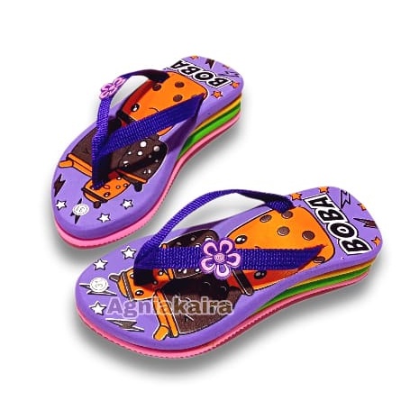 Sandal Wedges Anak Perempuan Motif BOBA Terbaru