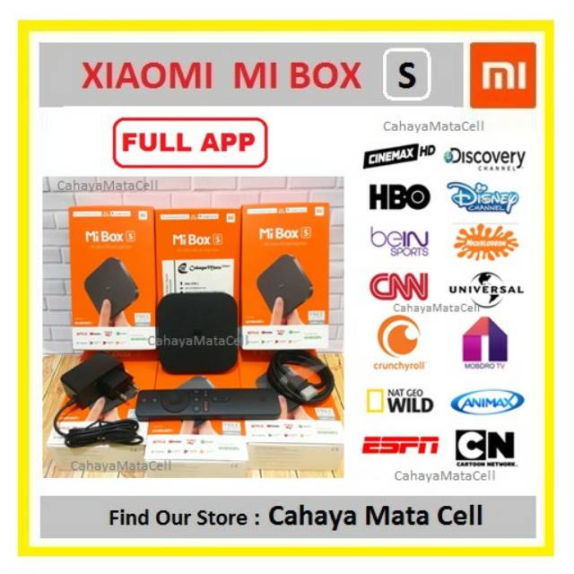 Xiaomi Mi Box S FULL APP 4K HDR International Mi box 4