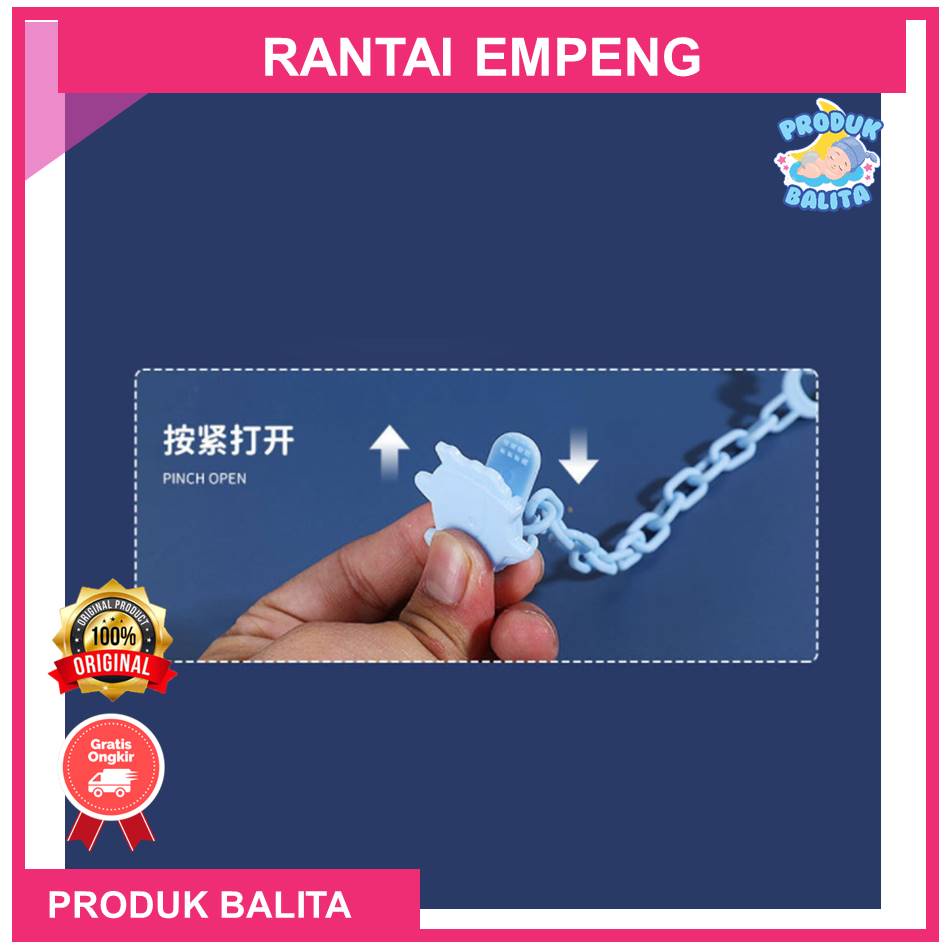 Gantungan Empeng Bayi Tali Rantai Dot Empeng Bayi Lucu