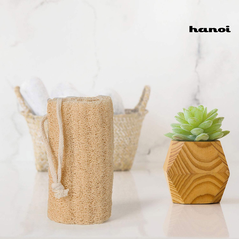 HQTM_6Pcs Natural Loofah Exfoliating Cleaning Bath Shower Sponges Body Scrubbers