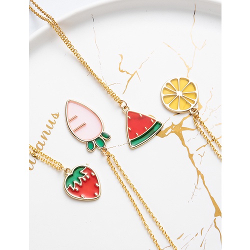 LRC Kalung Fashion Cartoon Fruit Necklace