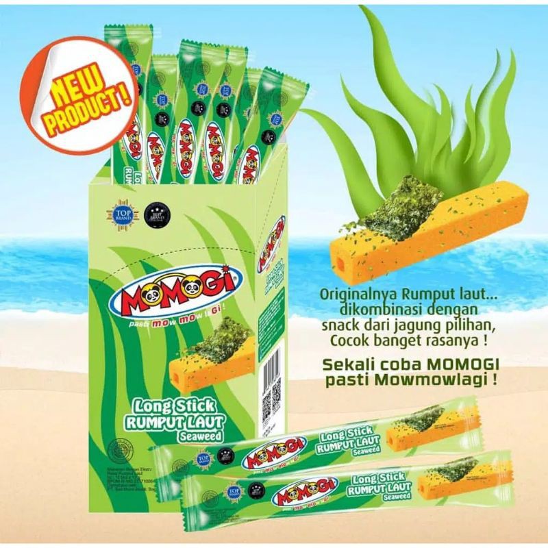 Momogi Dus Rumput Laut Seaweed Isi 10bks (panjang)