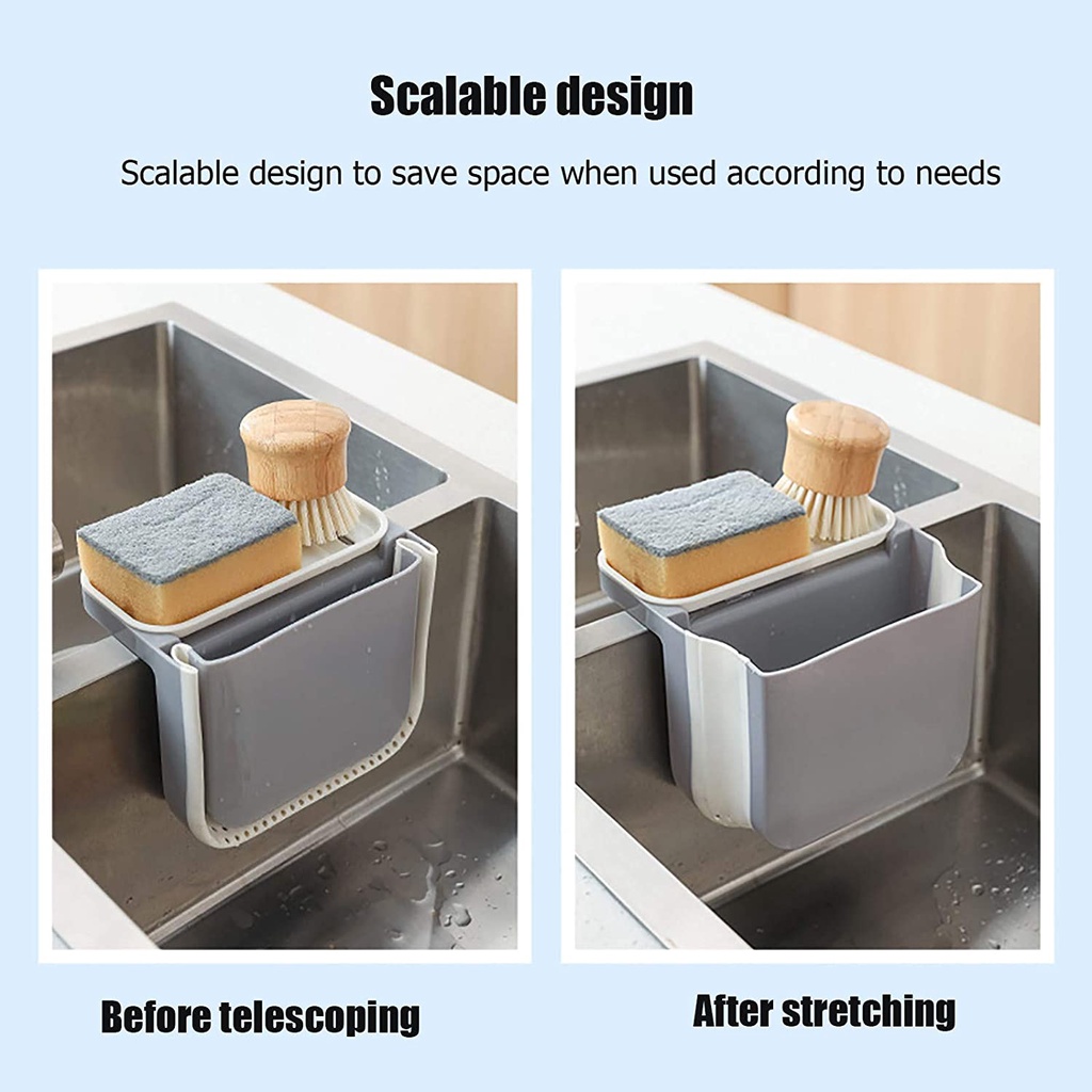 Double Suction Cup Hanging Sink Drain Basket/Multifunction Kitchen Upgrade Folding Sink Storage Basket/Kitchen Leftovers Sink Garbage Storage Holder Filter/Fruit Storage Holder Kitchen Tool