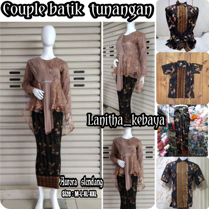 Batik Couple Kebaya Keluarga Baju Couple Batik Modern Set Couple Kebaya Kondangan Kebaya Wisuda Mode
