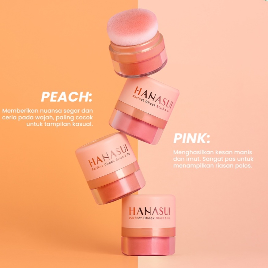 HANASUI PERFECT CHEEK BLUSH &amp; GO - BLUSH ON HANASUI