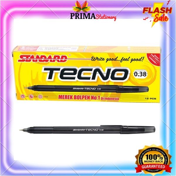 

Standard Pen - Tecno 0.38 Isi 12 pcs ( Pulpen, Pena, Ballpoint )