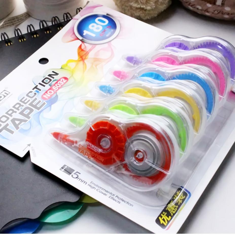 

6IN1 TIPE X KERTAS/SETIPO KERTAS ISI 6 PCS CORRECTION TAPE 180M 정