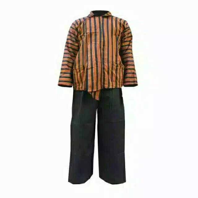 kebaya wanita Setelan Baju Surjan+Celana Panjang/Setelan surjan  pria/Surjan lurik solo Set baju sur