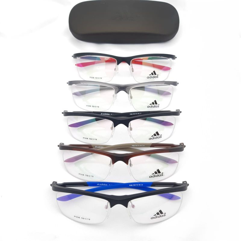 Frame Kacamata Pria Setengah Bingkai Adidas