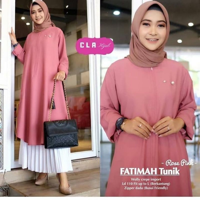 Fatimah Tunik DRESS MUSLIM l baju wanita l baju gamis l dress l gamis l  baju gamis l fashion wanita