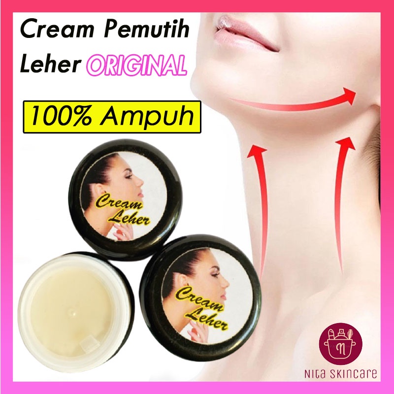 Cream Pencerah Leher Pot Hitam Original Cream Pemutih Leher Ampuh Memutihkan Leher Hitam Neck Cream