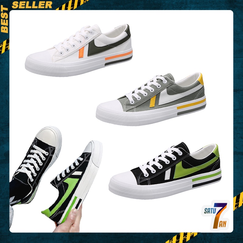 Satu7an SPT-13 Sepatu Sneakers Kanvas Wanita Style Fashion Korea Kasual Sepatu Women Canvas Sneakers Shoes Import