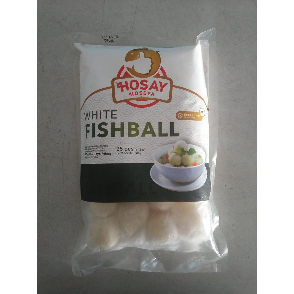 

HOSAY FISHBALL WHITE'25 500GR