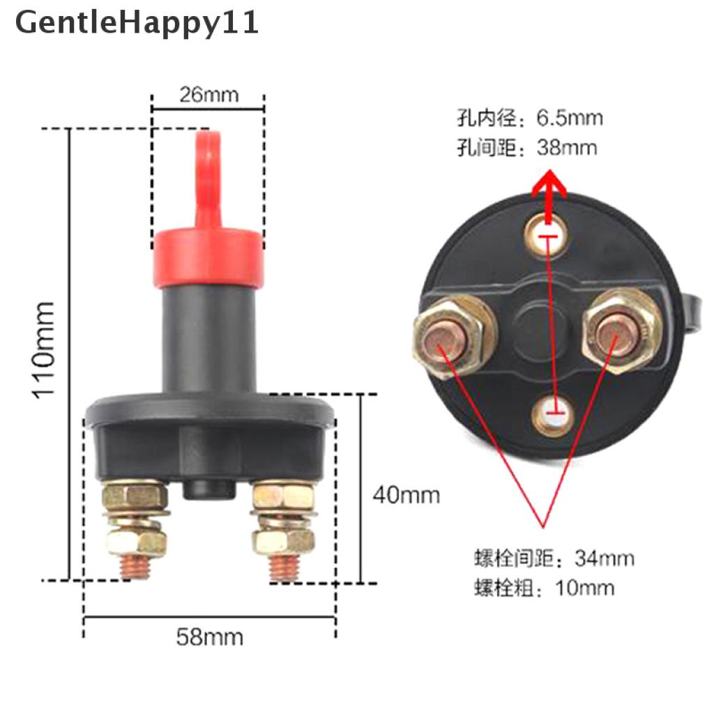 Gentlehappy 12V 24V Baterai Putus Red Key Cut Off Main Kill Switch Untuk Mobil Truk Perahu