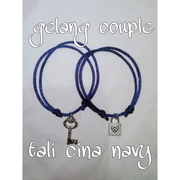 GELANG COUPLE TALI CINA (color navy) GELANG MURAH