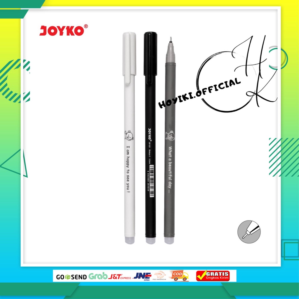 

JOYKO Pena Erasable Gel Pen Pulpen Bisa Dihapus Joyko GP-321 Shokyo 3 Gel 0.5 mm