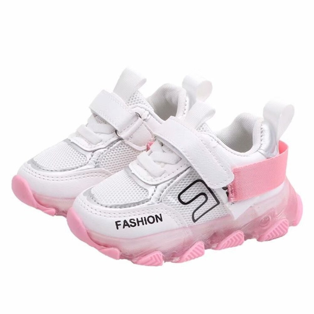 Sepatu Sneaker Anak Perempuan - Sepatu Anak Laki Laki Ultra Light Super LED Sport Import 015 Running Shoes