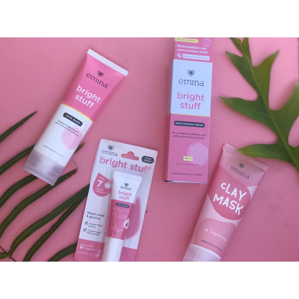 ❤️ GROSIR ❤️ Emina Paket Glowing Bright Stuff Mini Series