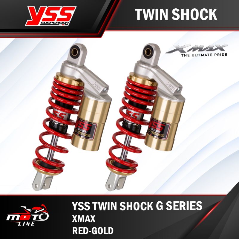 shock yss xmax G series red/gold