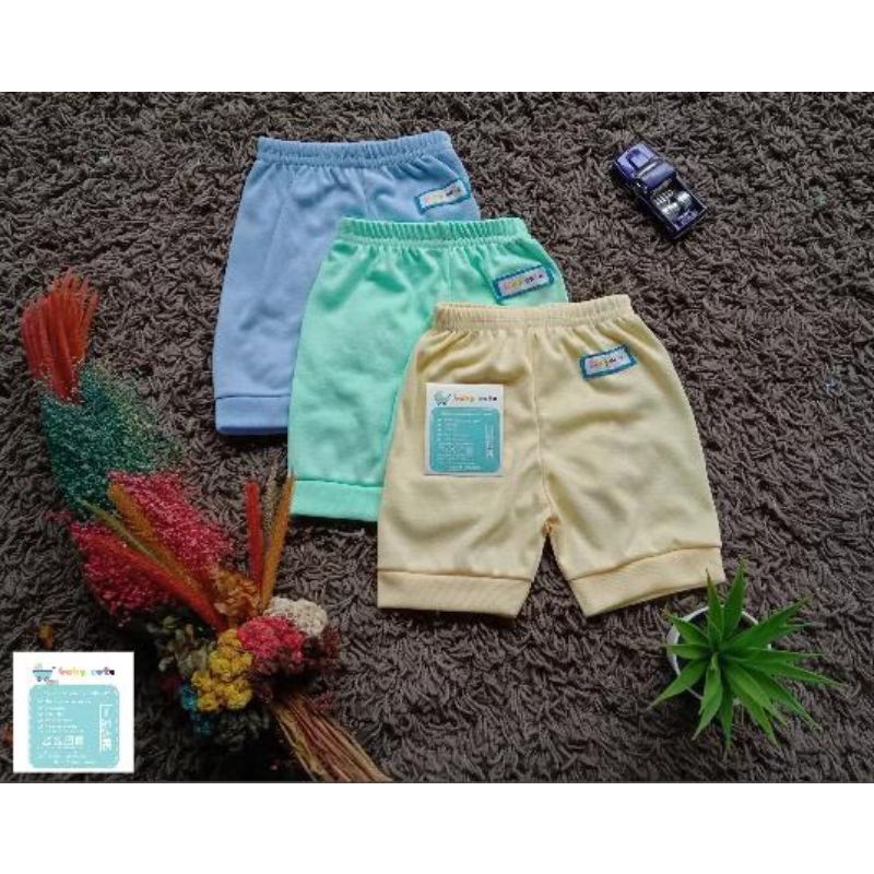 Celana pendek bayi polos S,M dan L 3pcs dan 6pcs SNI promo 9.9