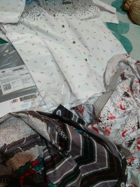 Rifina Batik ||terlaris Serut Genes Jelita Tunic Navbor Yelbor Whitbor Creambor Tunik