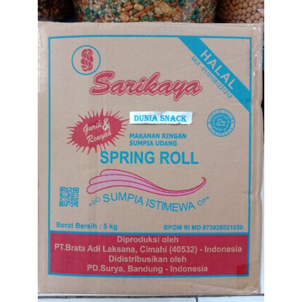 

Sumpia springrol 1dus berat 5kg