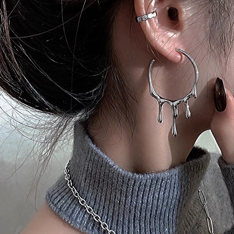 Anting Gantung Model Lava Drop Untuk Wanita