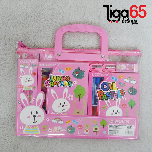 

[GRATIS ONGKIR] 365 STATIONERY SET #40982 Paket Alat Tulis Karakter Fancy - SM8887A-Pink TERJAMIN