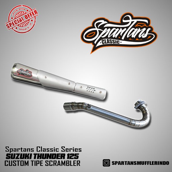 Knalpot Scrambler Thunder 125 by Spartans