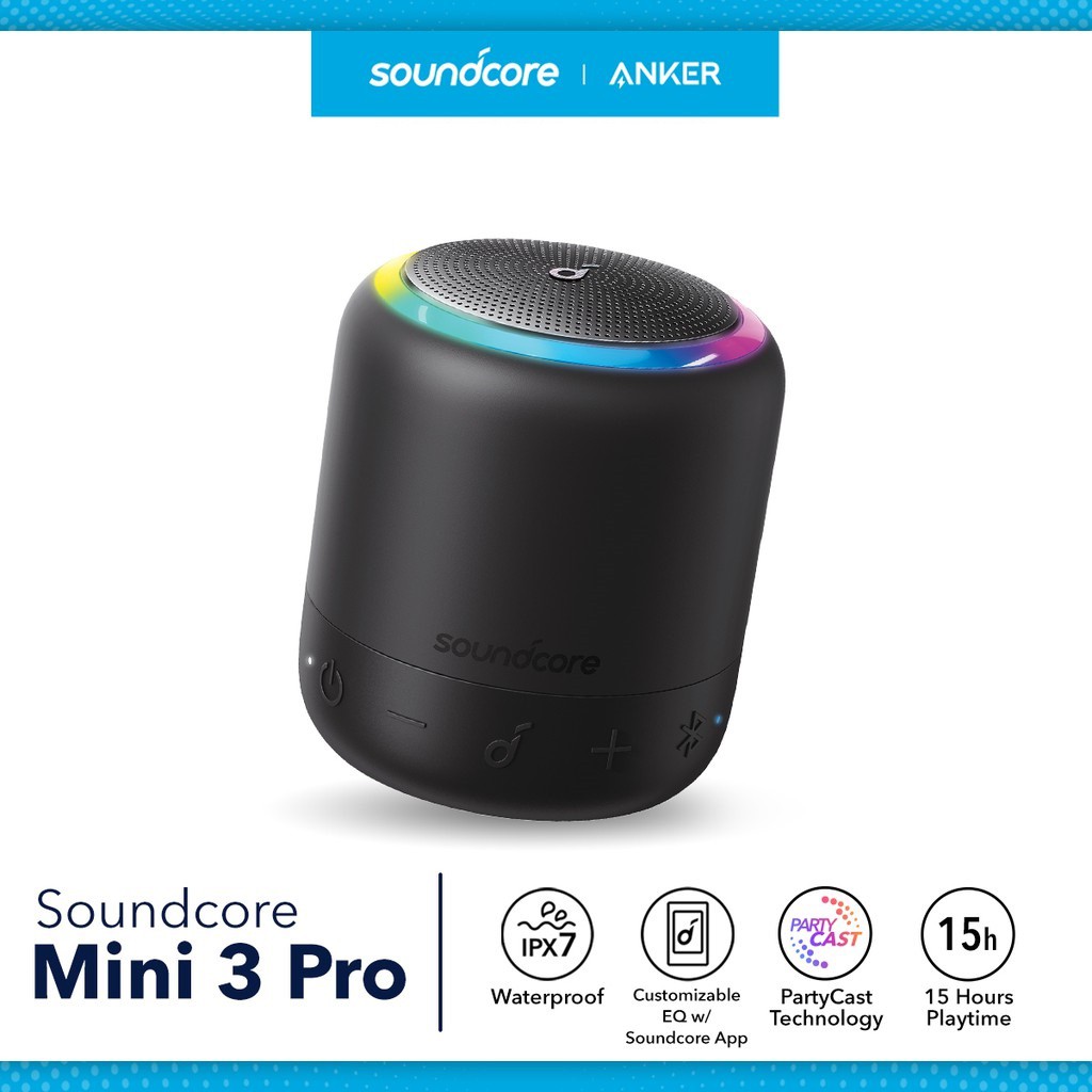 AKN88 - ANKER A3127 SoundCore Mini 3 Pro Speaker Portable IPX7 Waterproof