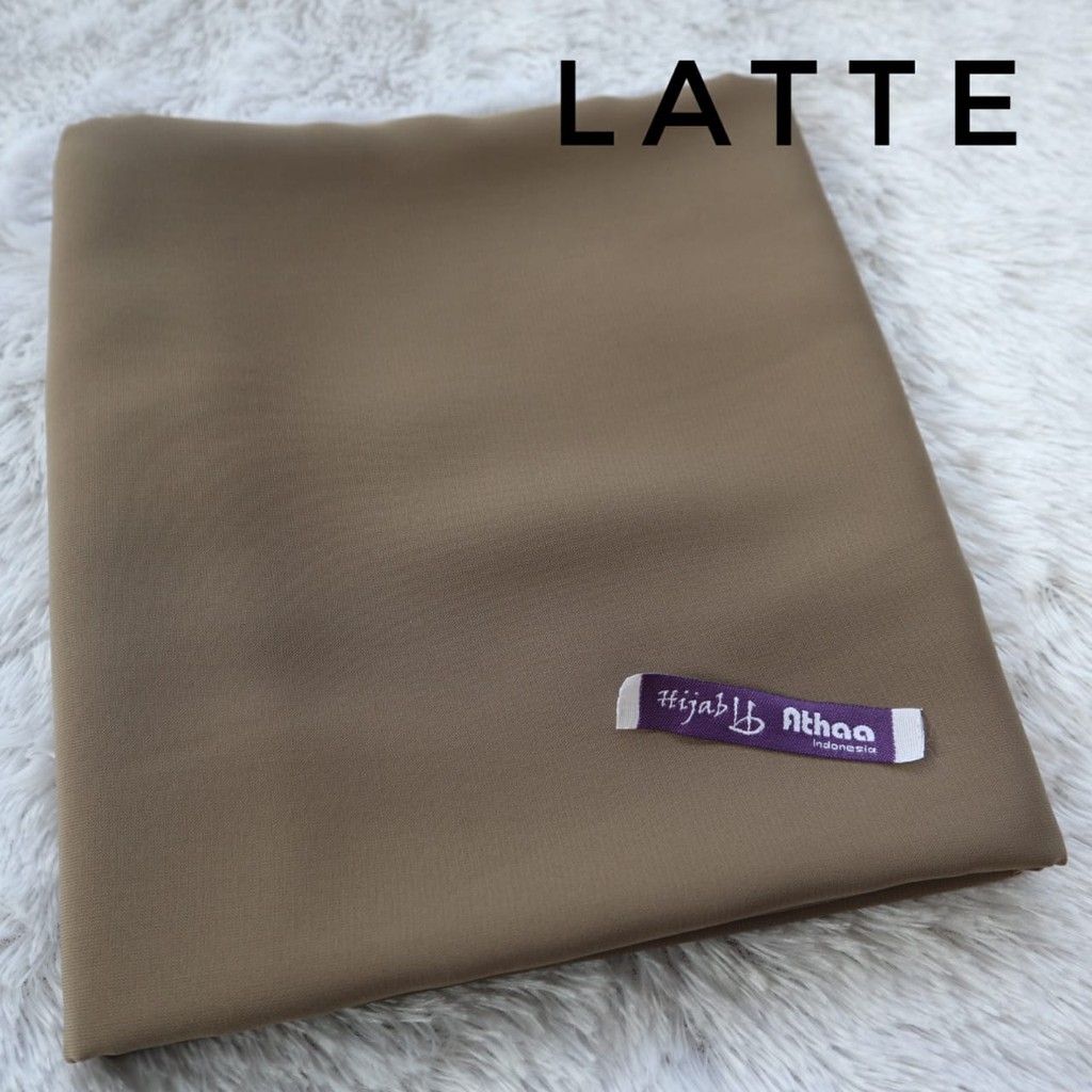 Jilbab Segiempat Wolfis / Khimar segi empat Wolfis Polos 120 x 120-120 Latte