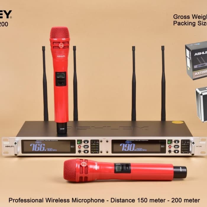 MIC WIRELESS PROFESIONAL ASHLEY AXT200 ORIGINAL