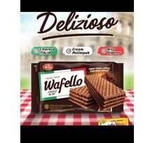 

makanan ringan wafer WAFello wafelo coklat 48gr (per 4pcs)