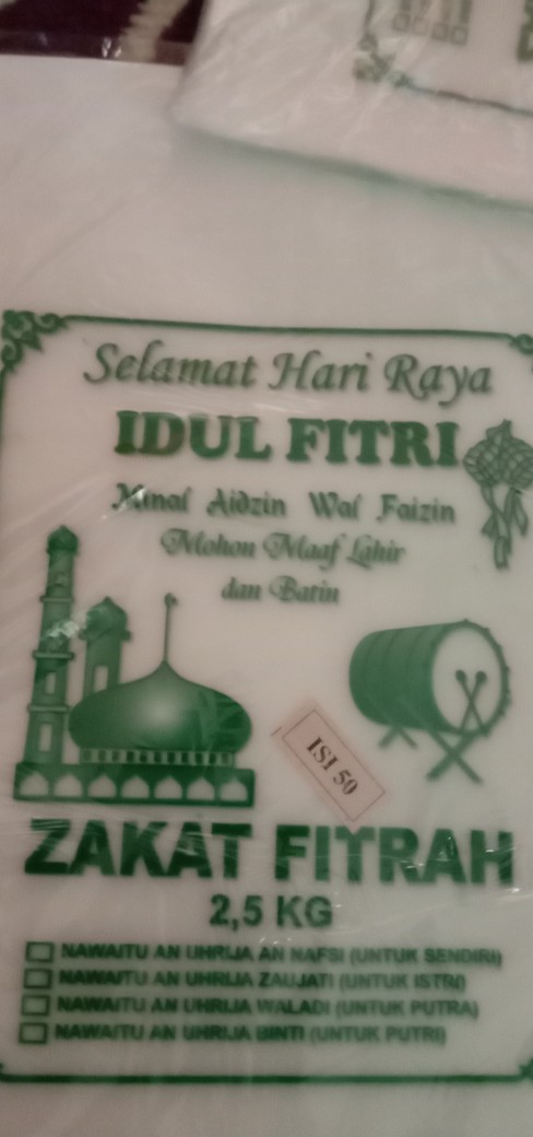 [isi 50pcs] Plastik / Plastik Zakat 2,5kg Stock Banyak!!