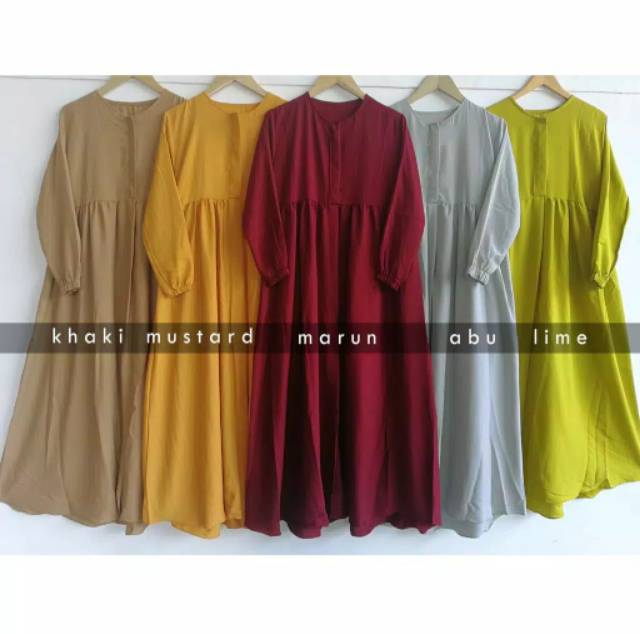 Naisa Dress Big Size Ukuran Size S M L XL 2XL 3XL 4XL XXL XXXL  XXXXL 2L 3L 4L 5L  Dress Wanita Jumbo Gamis Big Size Baju Korea Over Size